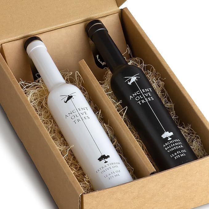 ANCIENT OLIVE TREES - Balsamic Vinegar with Extra Virgin California Olive Oil | EVOO Pressed from