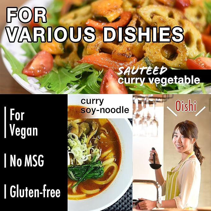 YAMASAN KYOTO UJI Curry - Japanese Food - Vegan Food - Japanese Curry Powder, Plant Based, Gluten