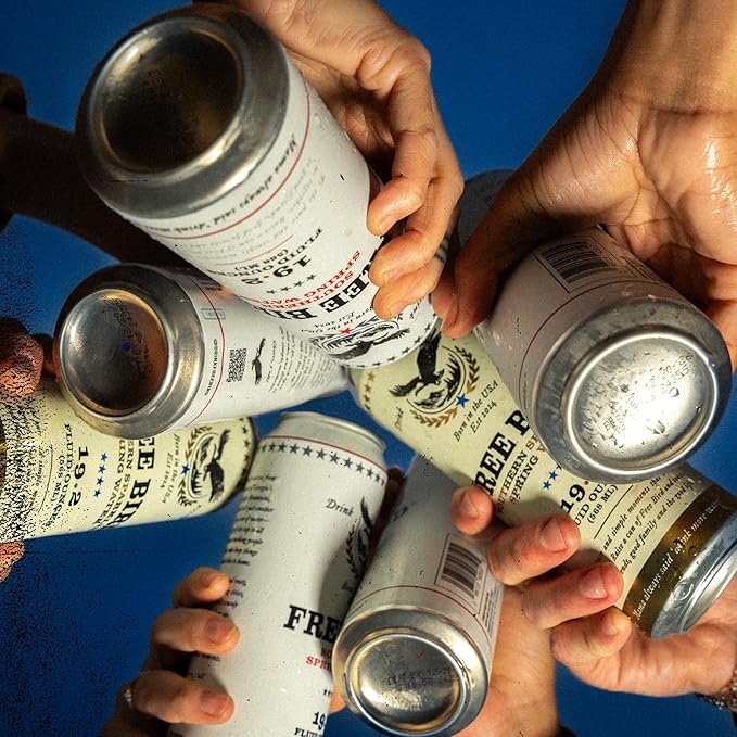 Free Bird, Sparkling Southern Spring Water, 12-Pack (19.2oz Tallboy Cans) – Unflavored Carbonated
