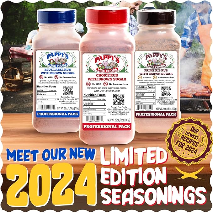 Pappy's Choice Seasoning - Original. All-in-One Gourmet Steak & Meat Rub for Grilling | Perfect for