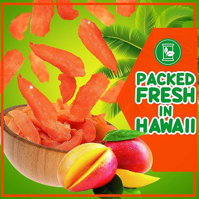 Asia Trans Li Hing Mui Dried Mango | Hawaiian Favorite | Naturally Sweet Dried Fruit Candy with