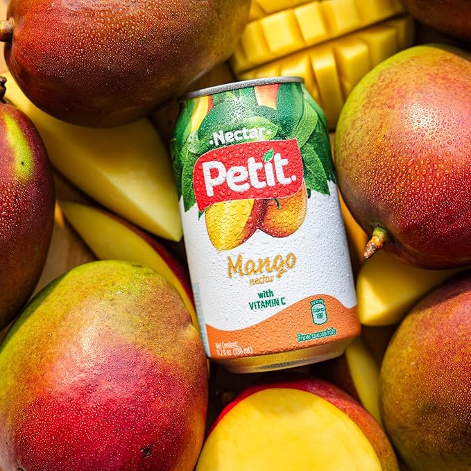Petit Mango Nectar, 330 ml Cans (Pack of 24) ??Sweet Tropical Fruit Juice Beverage