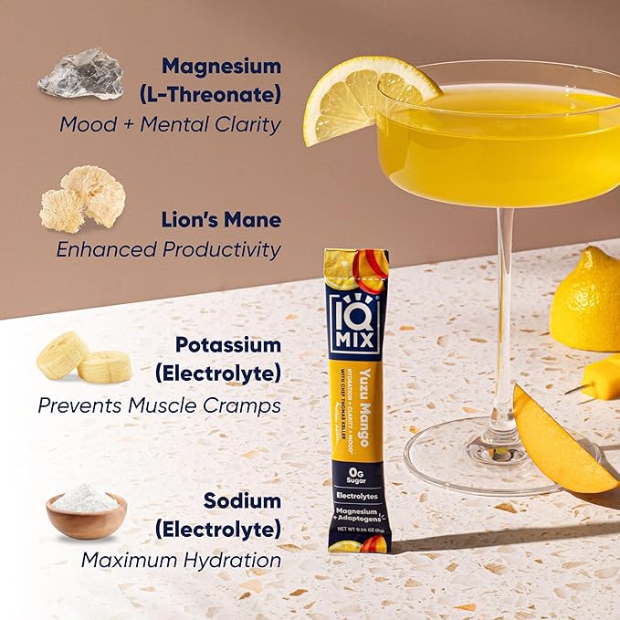 IQMIX x Chef Thomas Keller - Hydration Electrolyte Powder ??4-in-1 Formula for Hydration, Mental