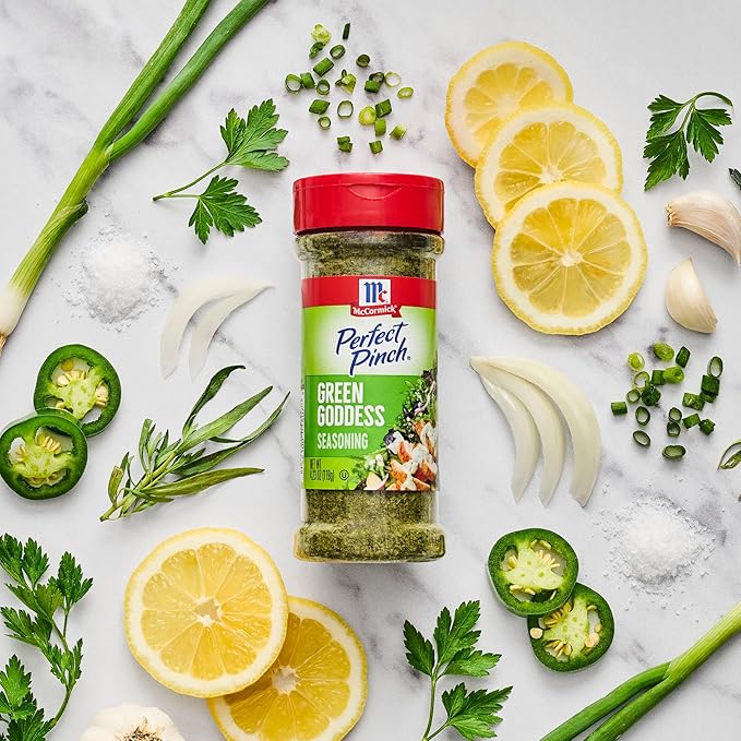 McCormick Perfect Pinch Seasoning, Green Goddess, For Adding Tangy, Herby Flavor to Chicken