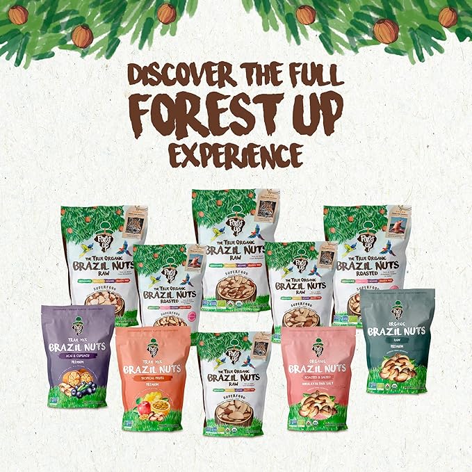 Snack The True Organic Broken Brazil Nuts 32 oz – Raw and Unsalted – Healthy-Rich in Vegetable
