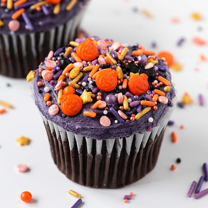 Sweets Indeed Toil & Trouble Halloween Sprinklefetti Mix ??4 oz Jar | Sprinkles with Pumpkins