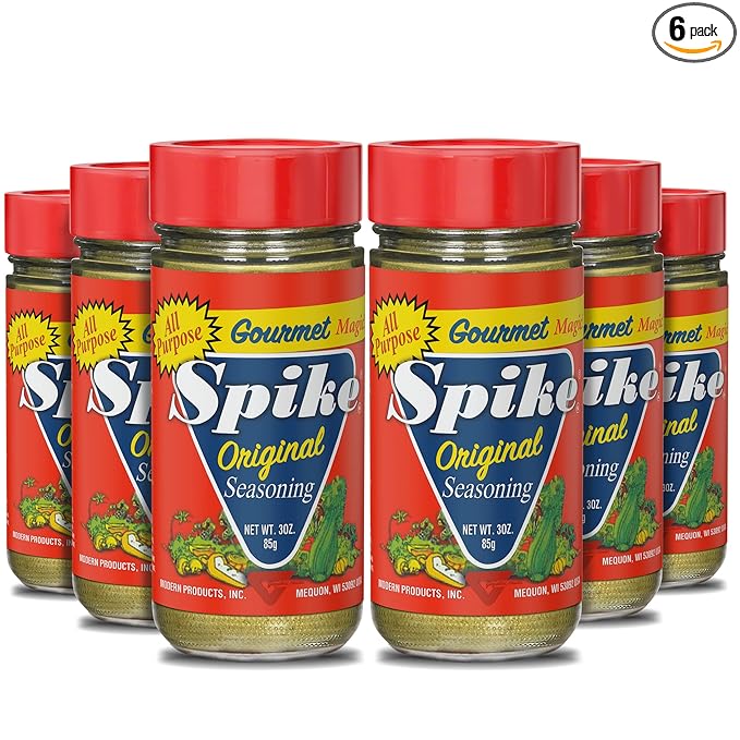 Spike Original All-Purpose Seasoning Salt, Herb, Veggie & Spice Blend 6-Pack ??MSG-Free Seasonings