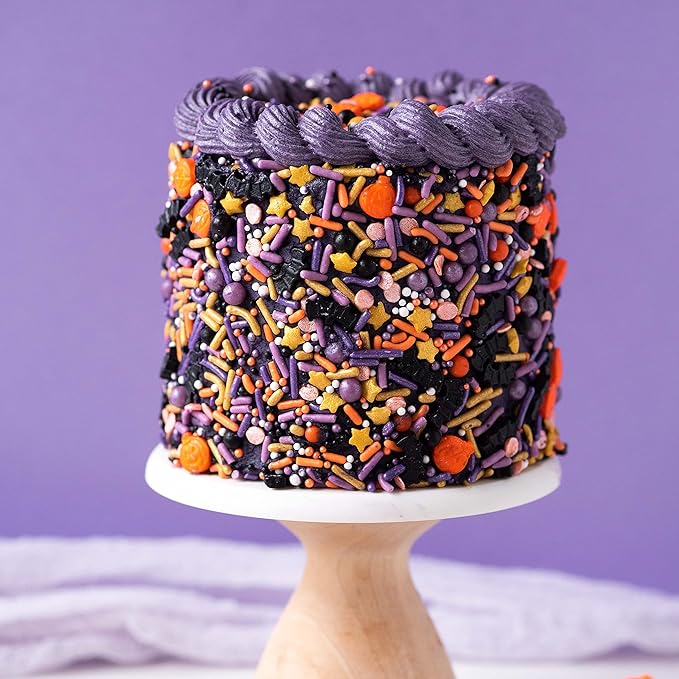Sweets Indeed Toil & Trouble Halloween Sprinklefetti Mix ??4 oz Jar | Sprinkles with Pumpkins