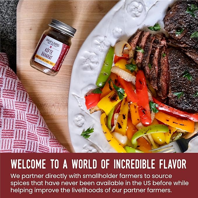 Burlap & Barrel Köfte Baharat - Savory and Bright Grilling Blend - Kebab Spice, Turkish Kebab - As