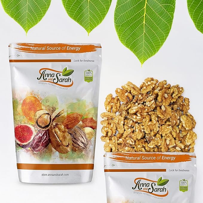 Anna and Sarah California Raw Walnuts-Halves & Pieces 48 Oz -100% Natural, No Preservatives