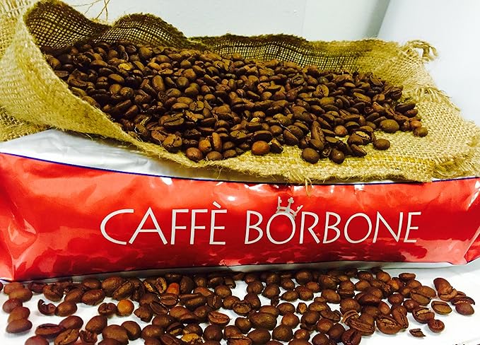 Caffe Borbone Whole Bean Coffee, Dark Roast, Red Blend, Authentic Italian Coffee, 2.2 lb Bag (Pack