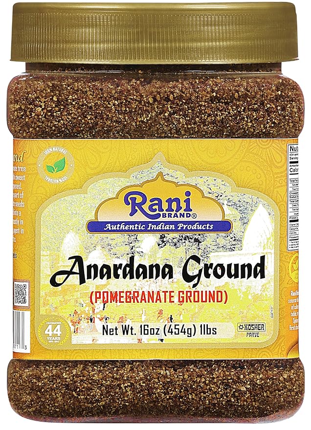 Rani Anardana (Pomegranate) Ground, Indian Spice 16oz (1lb) 454g PET Jar ~ All Natural | No Color |