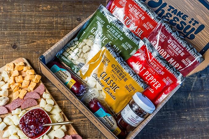 Cheese Bros Char-CURD-erie Gift Box | Fresh from Wisconsin | Includes Flavored Curds, Summer