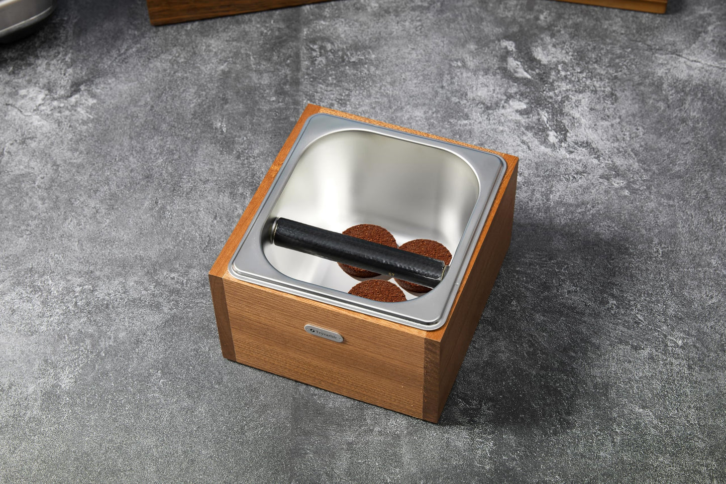 Teyearlife coffee knock box replacement for breville knockbox Sturdy solid wood and easy-clean