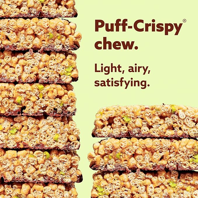 Mezcla Puff Crispy Protein Bars, Gluten Free & Vegan Protein Bars, 10g Protein, Alt for Crispy Rice