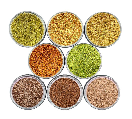 Loose Leaf Herbal Tea Set ??8 Premium Herbs - Up to 450 Cups - Ginger, Turmeric, Lemongrass