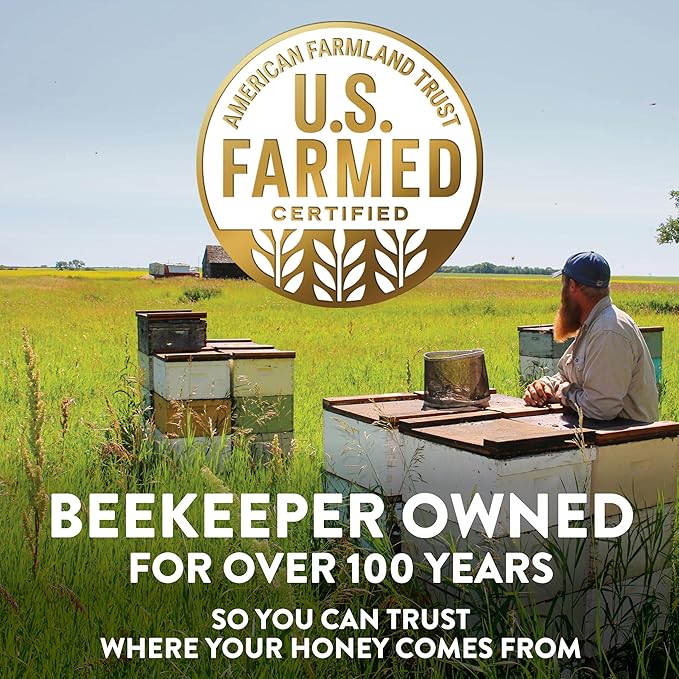 Sue Bee Regional Midwest Honey, Strained, Unfiltered USA Beekeeper-Owned Co-op, 24 oz (Packaging