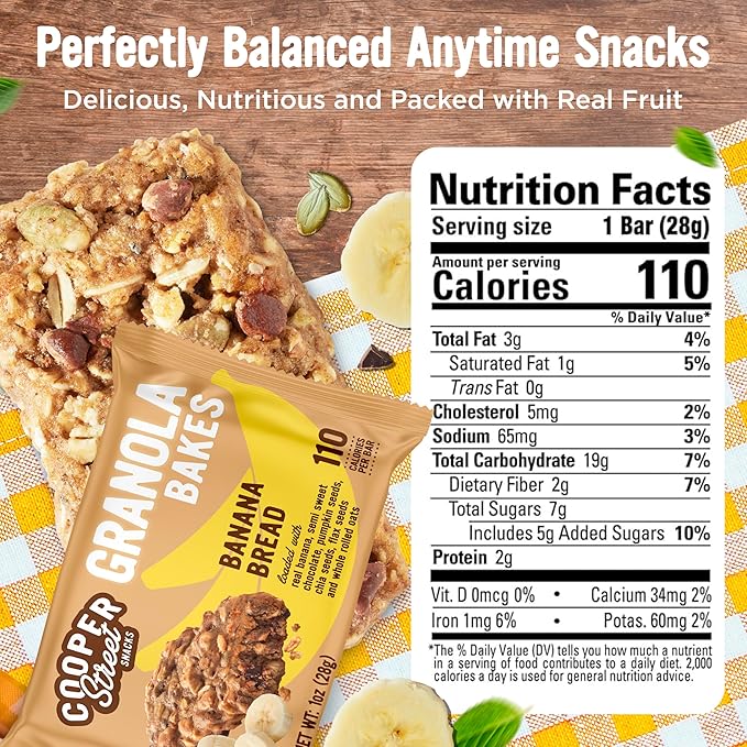 Cooper Street Banana Bread Granola Bakes, 12-Pack
