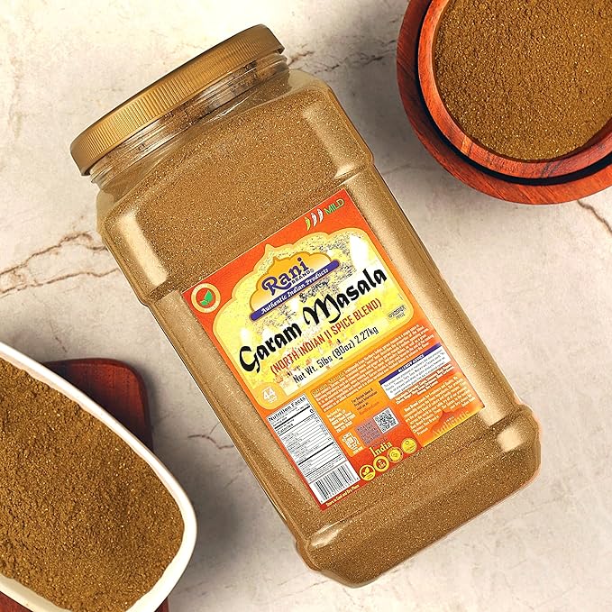 Rani Garam Masala Indian 11-Spice Blend 80oz (5lbs) 2.27kg Bulk PET Jar ~ All Natural, Salt-Free |