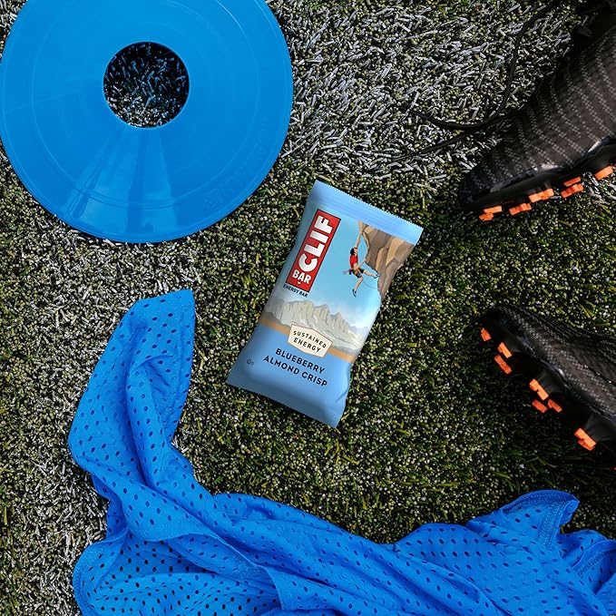CLIF BAR - Blueberry Almond Crisp - Made with Organic Oats - Energy Bars - Non-GMO - Plant Based
