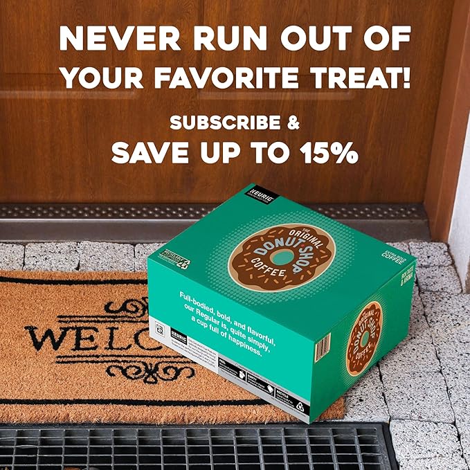 The Original Donut Shop Coffee Dark, Keurig Single Serve K-Cup Pods, Dark Roast Coffee, 48 Count