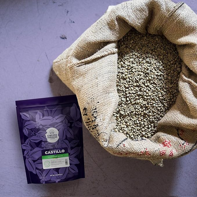 2 Lb, Fresh Single Origin Unroasted Green Coffee Beans, Specialty Grade From Huila Colombia, Direct