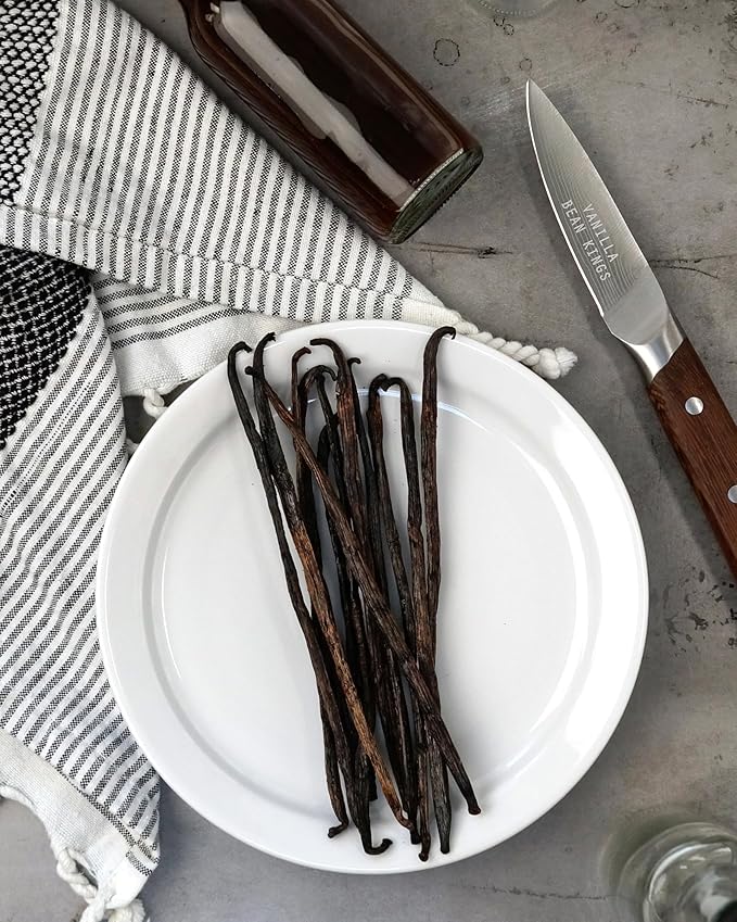 50 Organic Madagascar Vanilla Beans - Whole Extract Grade B Pods for Baking, Homemade Extract