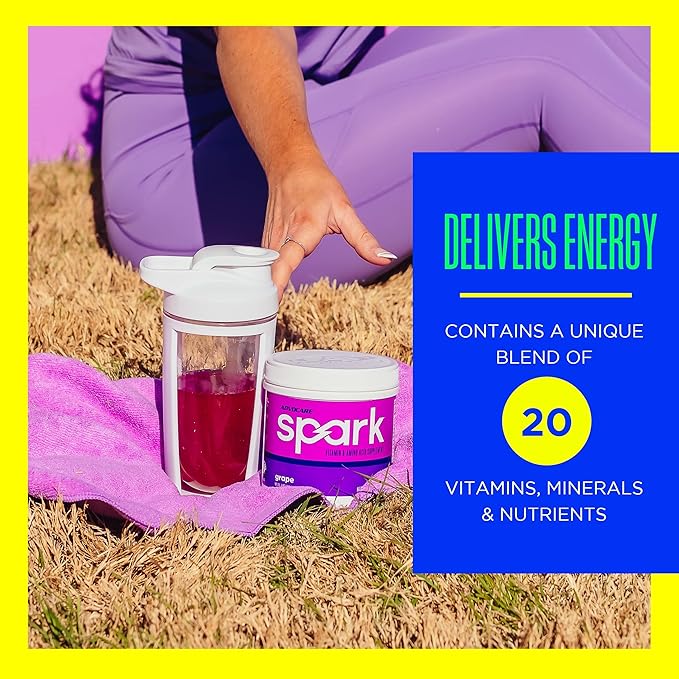 AdvoCare Spark Vitamin & Amino Acid Supplement - Focus & Energy Drink Powder Mix with Vitamin A