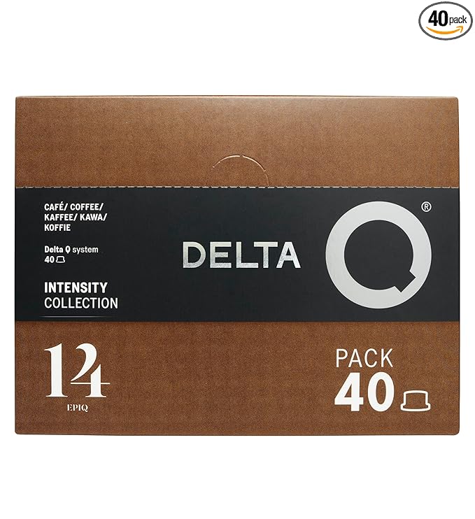 Delta Q - EpiQ Espresso Pods for Delta Q machines, Intensity 14, Notes of Roasted Nuts, 40 Coffee