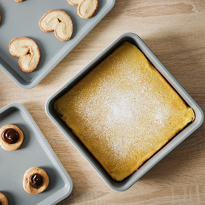 SUR LA TABLE Kitchen Essentials Bake Sale 9 Inch PFOA, PFAS, PTFE Free Nonstick Rectangular Cake