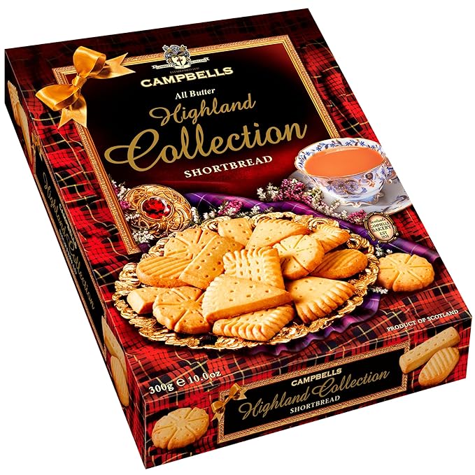 Campbells Shortbread All-Butter Highland Collection Cookies Assortment 10.58 Oz (300g) - Scottish