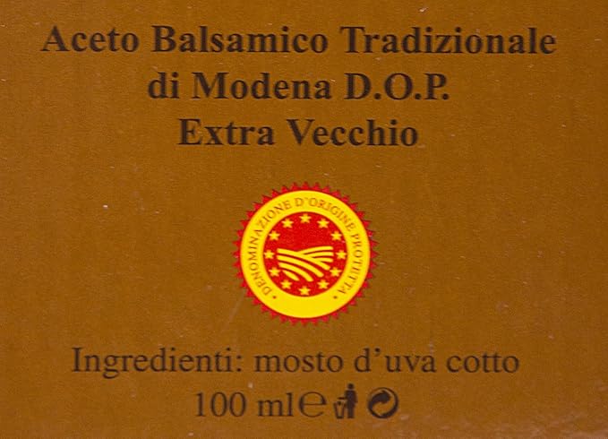 Balsamic Vinegar of Modena Traditional 25 year old DOP certified. Aceto Balsamico Tradizionale
