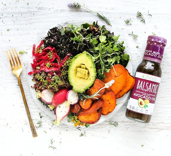 Primal Kitchen Italian Dressing, Balsamic Vinaigrette, and Greek Dressing & Marinade, Made with