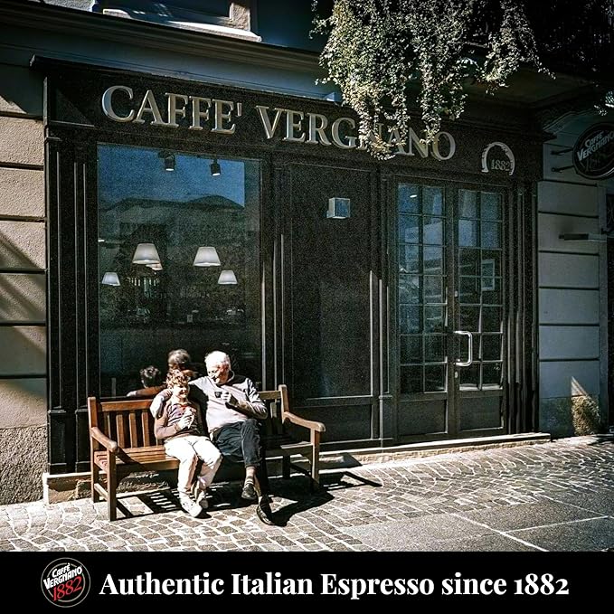 Caffe' Vergnano 1882 Decaf Medium Roast Espresso Original Line Machine Compatible Capsules, Arabica