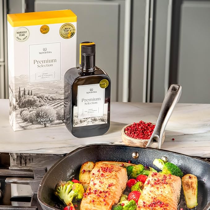 NVG NOVAVERA Premium High Polyphenol Rich Olive Oil(Up to 750 MG/KG), USDA Organic Drinking Extra