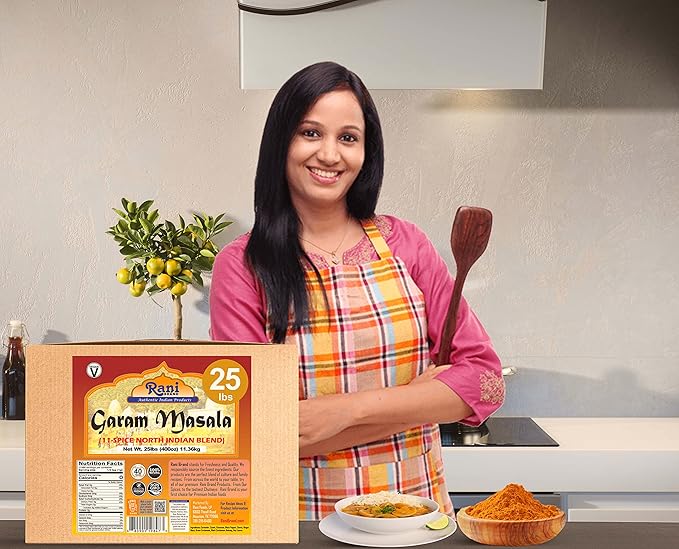 Rani Garam Masala Indian 11-Spice Blend 400oz (25lbs) 11.36kg Bulk Box ~ All Natural, Salt-Free |