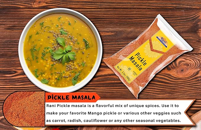 Rani Pickle (Achar) Masala Indian Spice Blend 3.5oz (100g) ~ All Natural | Vegan | Gluten Friendly