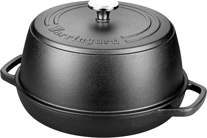 Cast Iron Dutch Oven Pot with Lid for Bread Baking - include Sourdough Bread Baking Supplies like