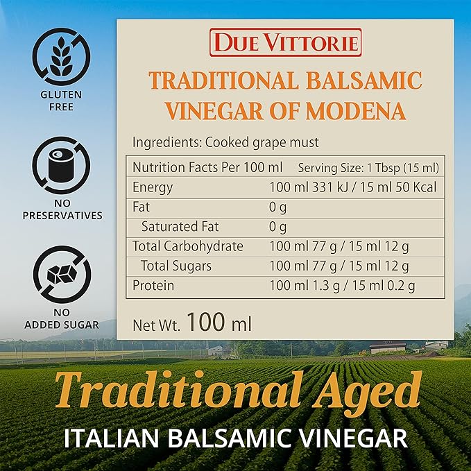 Due Vittorie Traditional 12 Year Aged Balsamic Vinegar of Modena DOP - Aceto Balsamico di Modena