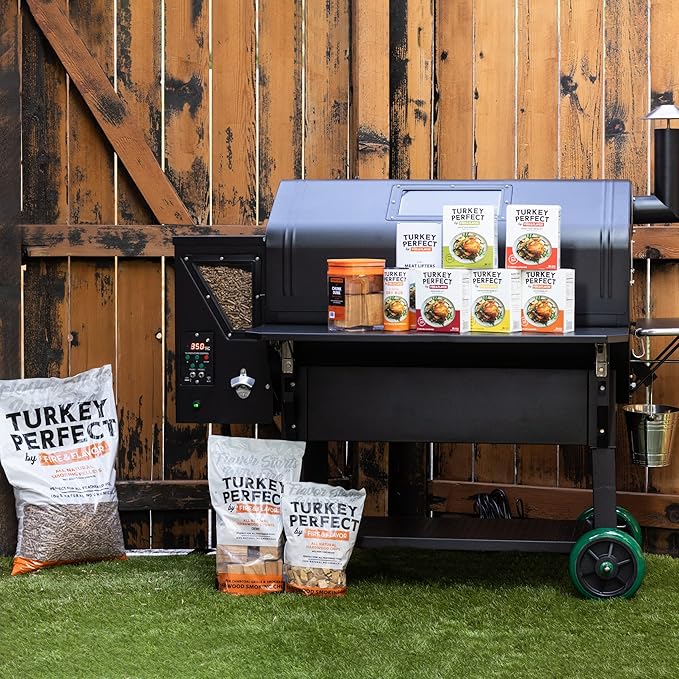 Fire & Flavor Sweet Heat Turkey Brine Kit - Seasonings for Roasting, Grilling, Smoking, and Frying