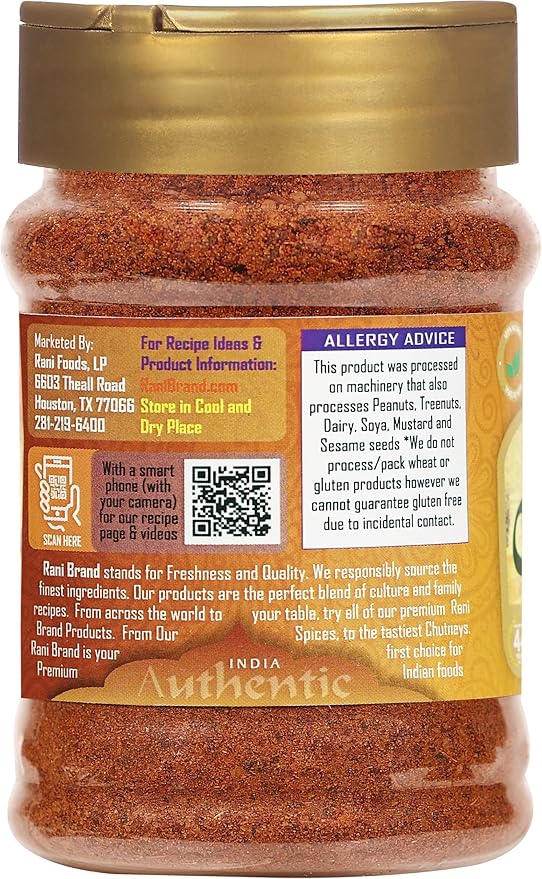 Rani Vindaloo Curry Masala Indian Spice Blend 3oz (85g) PET Jar ~ All Natural | Salt Free | Vegan |