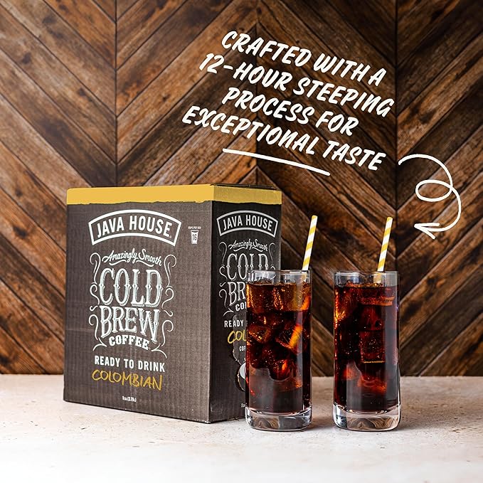 Java House Cold Brew Coffee on Tap – Premium 100% Arabica Medium Roast – Smooth Colombian Flavor