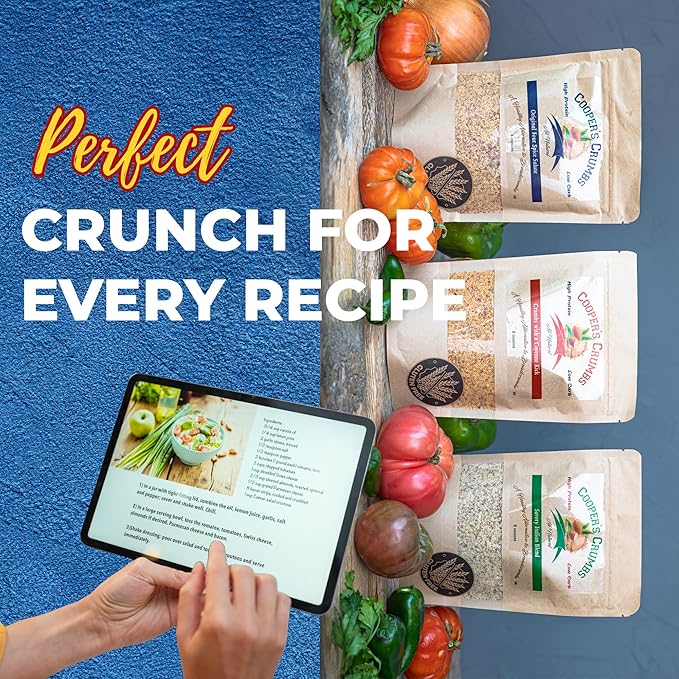 Cooper's Crumbs All Natural Gluten Free Low Carb Bread Crumb Alternative, High Protein, Vegan