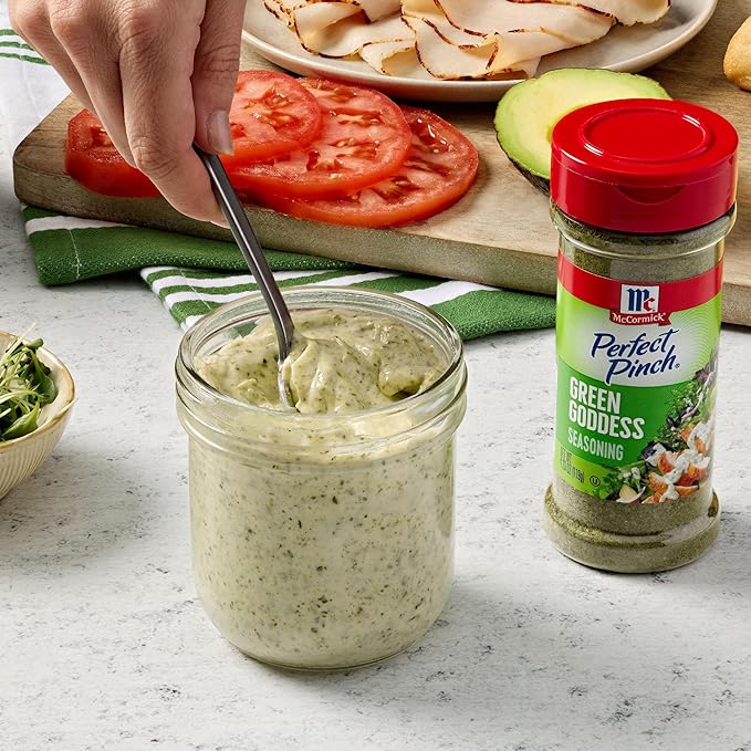 McCormick Perfect Pinch Seasoning, Green Goddess, For Adding Tangy, Herby Flavor to Chicken