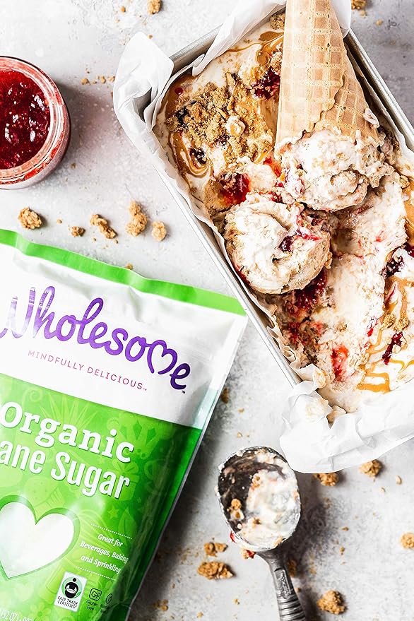 Wholesome Sweeteners 32-Ounce Organic Cane Sugar, Fair Trade, Non GMO, Gluten Free, Pure & Vegan