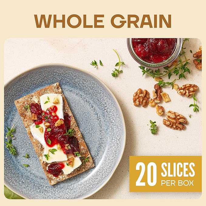 Wasa Whole Grain Crispbread, 9.2 oz (Pack of 12), Crackers, Non-GMO Ingredients, Fat Free, Made