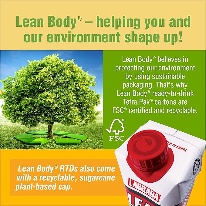 Lean Body Ready-to-Drink Vanilla Protein Shake, 20g Protein, Whey Blend, 0 Sugar, Gluten Free, 22