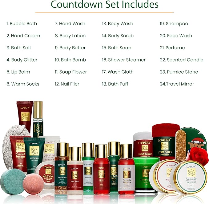 Advent Calendar 2025 Adult Women ??24pc Beauty & Spa Christmas Advent Calendar for Teen Girls