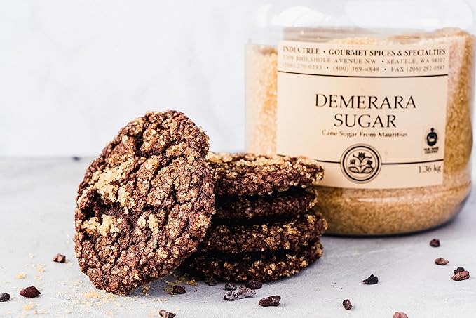 India Tree Demerara Sugar, 1.75 lb | Vegan, Non-GMO, Gluten-Free and Fair Trade Unrefined Cane