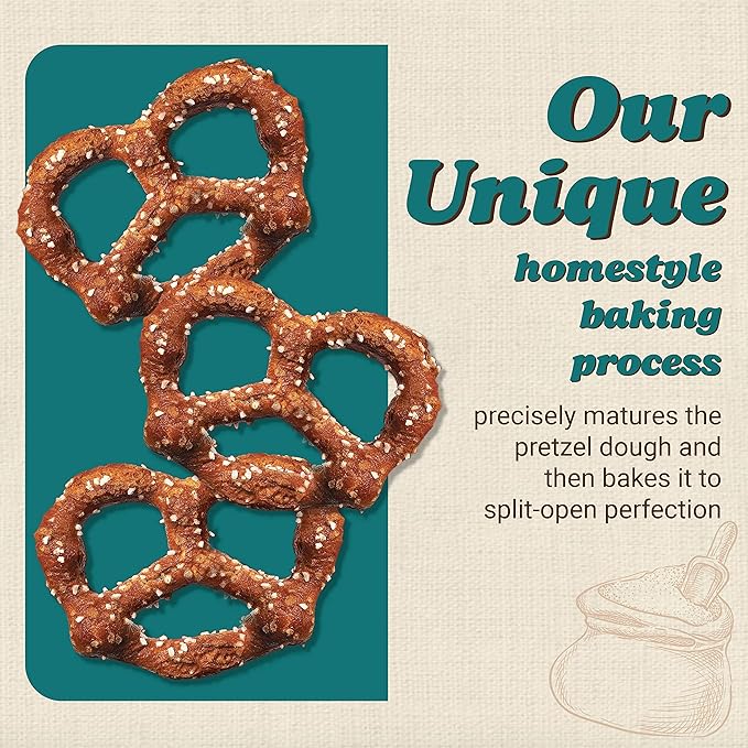 Unique Snacks Original Splits Pretzels, Delicious Homestyle Baked Snack Bag, OU Kosher, and Non-GMO
